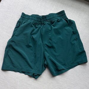 XS Lululemon 5” pace breaker linerless Teal Athletic Shorts